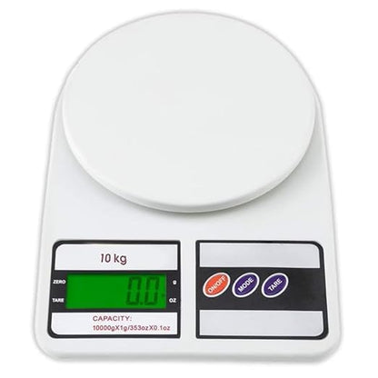 Digital Kitchen Food Scale 10kg Capacity Electronic Weighing Machine with LCD Display Multipurpose Use (Model-SF400)