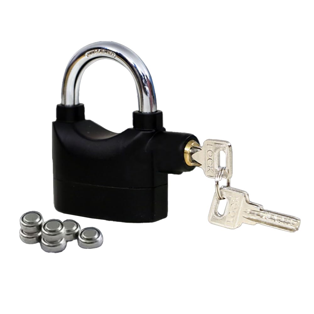 Anti-Theft Alarm Lock with Motion Sensor Waterproof for Door, Bike, Garage, Shop Shutter | Dual Mode Lock | Battery Included