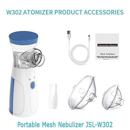 Portable Mesh Nebulizer, Silent and Compact Nebulizer Machine for Adult and Kids,