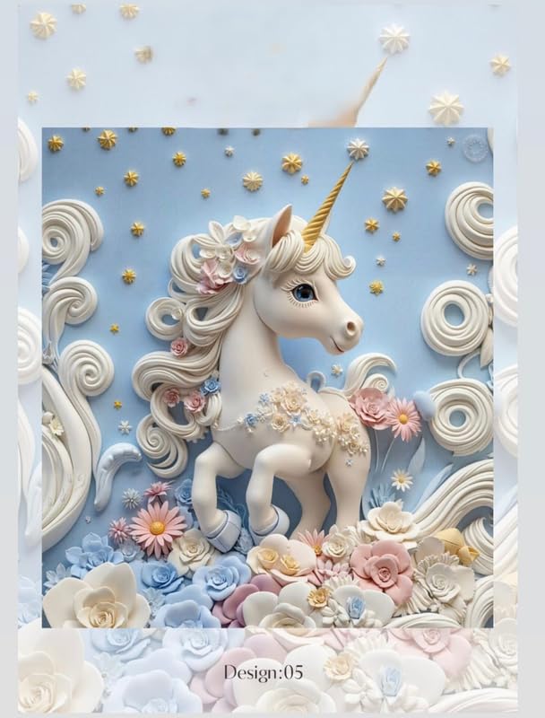 7D Digital Glace Cotton King Size Printed Flat Double Bedsheet, 108 X 108 Inch and 2 Pillow Cover Without Joint (Multicolor)