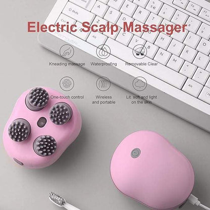 Scalp Massager -| Multi-Use Scalp, Body & Head Massager for Hair Growth Color (Green/Pink/White)