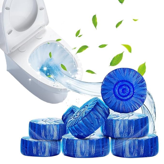 Toilet Tablets Stain Remover Bathroom Flush Tank Blue Tablet (pack of 10 pcs)