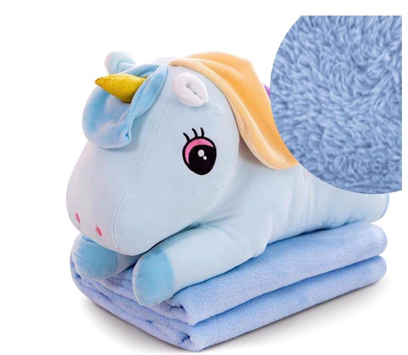 3-in-1 Kids Blanket and Pillow and Soft Toy