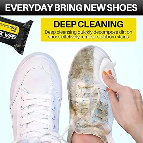 Shoe Cleaner Wipes - 1 Pack of 80 pcs - Quickly Remove Dirt & Stains - Wipes Can Be Used On Footwear