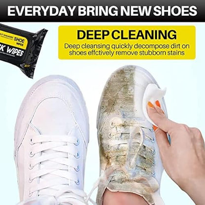 Shoe Cleaner Wipes - 1 Pack of 80 pcs - Quickly Remove Dirt & Stains - Wipes Can Be Used On Footwear