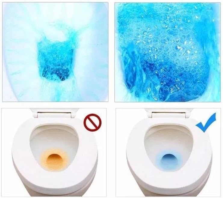 Toilet Tablets Stain Remover Bathroom Flush Tank Blue Tablet (pack of 10 pcs)
