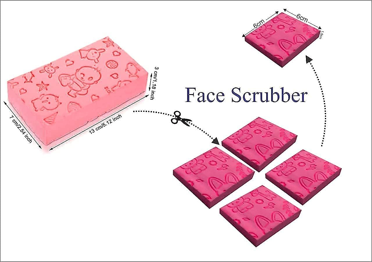 Dead Skin Remover Sponge For Body (Pack of 1 Multicolor)