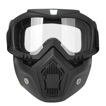 Motorcycle Goggle mask Anti Scratch UV Protective Face Mask