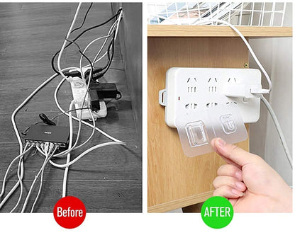 Self Adhesive Male Female Double Sided Sticker Hooks for Hanging Without Drilling  (Pack Of 20)