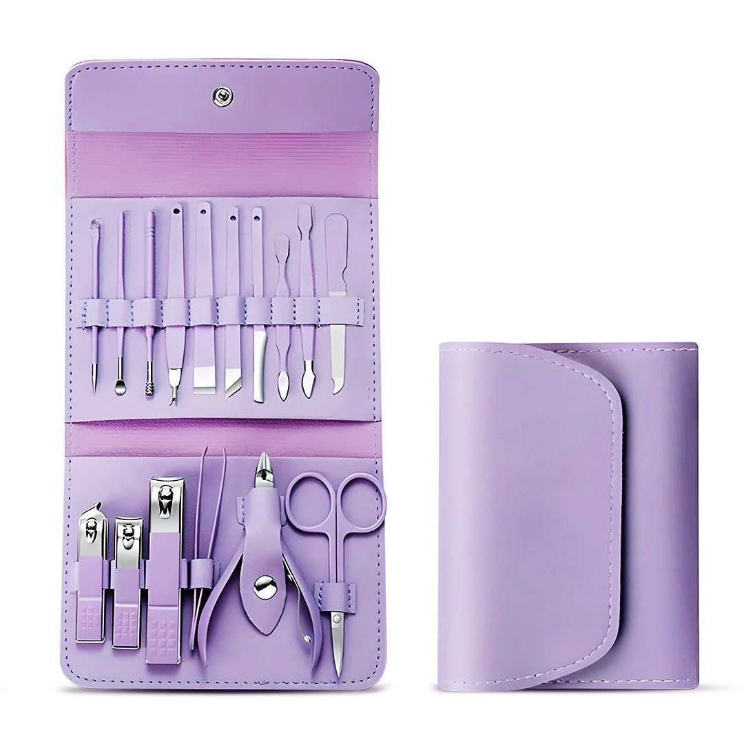 Stainless Steel Manicure & Pedicure Kit – Men & Women (16 IN 1 MENICURE KIT)