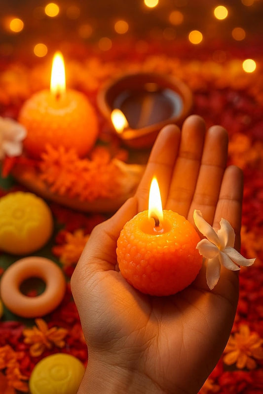 Ladoo Candles| Home Decor, Diwali Gift (4 pcs set)
