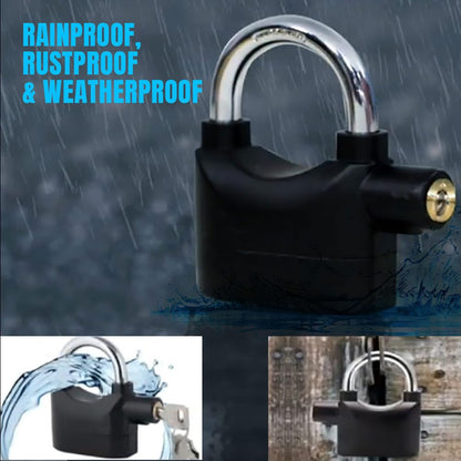 Anti-Theft Alarm Lock with Motion Sensor Waterproof for Door, Bike, Garage, Shop Shutter | Dual Mode Lock | Battery Included