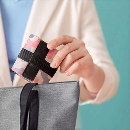 Strip Foldable Shopping Bag Large Capacity Multipurpose Storage Bag Sports Travel Shoulder Bag