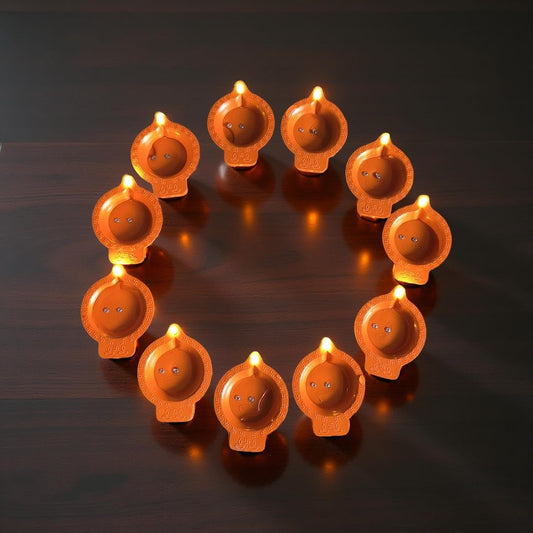 LED Floating Water Sensor Diyas – Reusable Floating Lamps for Festive Decoration (Pack of 24 Pcs)