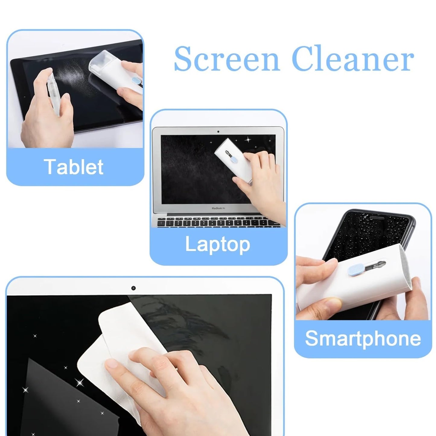 7 in 1 Electronic Cleaner Kit, Multifunctional Cleaning Kit for Earphone, Keyboard, Laptop, Phone, PC, ETC.