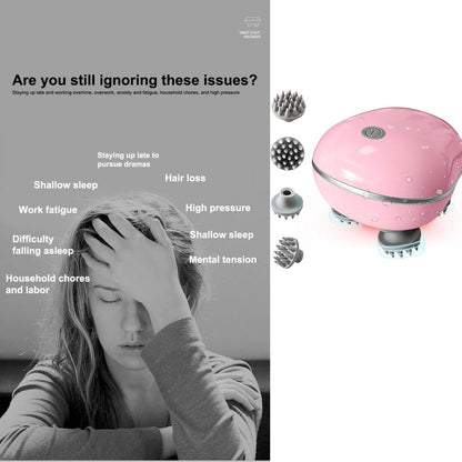 Scalp Massager -| Multi-Use Scalp, Body & Head Massager for Hair Growth Color (Green/Pink/White)