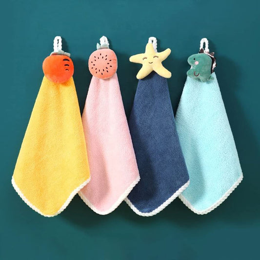 Cotton Multicolor Super Absorbent Loop Hanging Napkin|Hand Towel for Washbasin & Kitchen size - 38”x25,