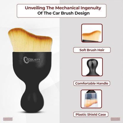 Car Interior Cleaning Brush - (Pack of 1) | AC Vent Brush, Multifunctional Car Brush for Cleaning, PC, Laptop, Keyboard