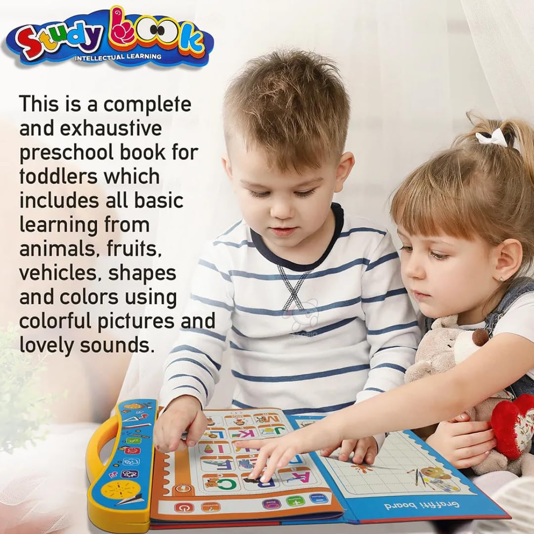 Intelligence Book Sound Book Learning Cards Book for Toddlers