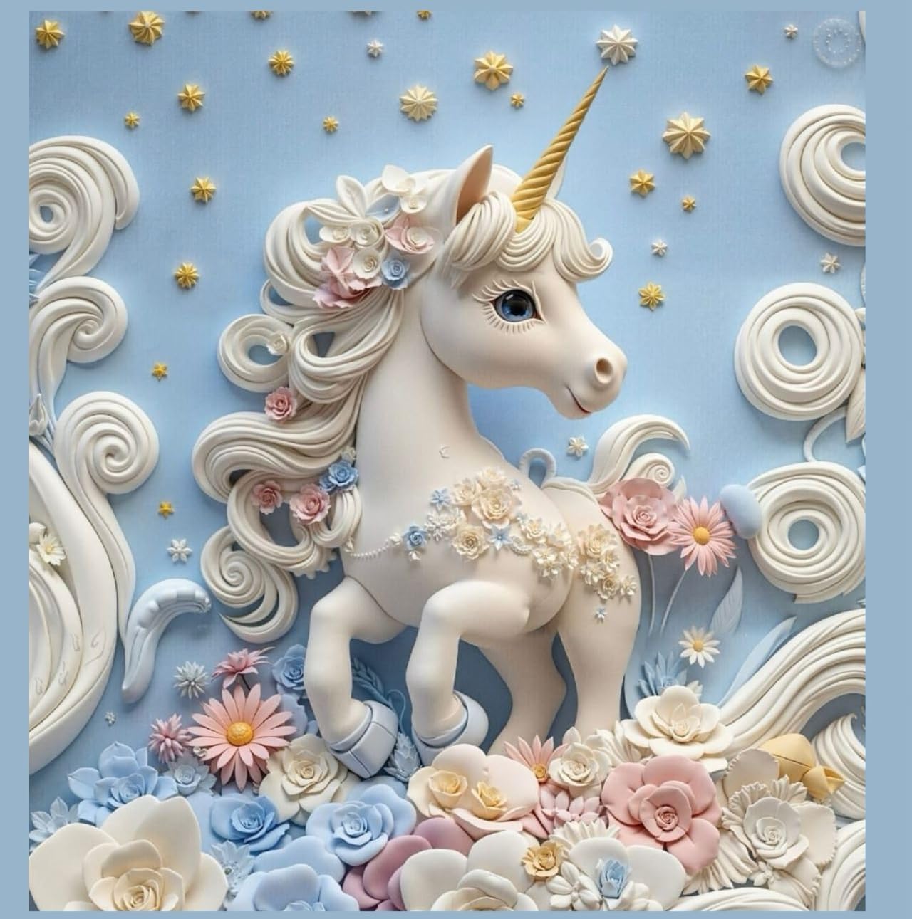 7D Digital Glace Cotton King Size Printed Flat Double Bedsheet, 108 X 108 Inch and 2 Pillow Cover Without Joint (Multicolor)