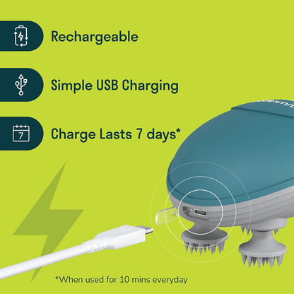 Scalp Massager -| Multi-Use Scalp, Body & Head Massager for Hair Growth Color (Green/Pink/White)