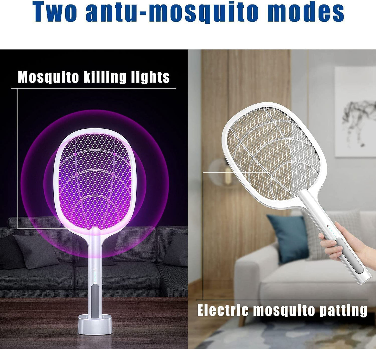 Mosquito Killer Bat with Uv Light Lamp Five Nights Mosquito Killer Autokill 2 in 1 Mosquito Racket