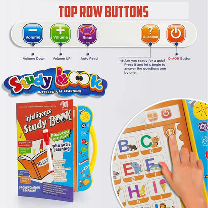 Intelligence Book Sound Book Learning Cards Book for Toddlers