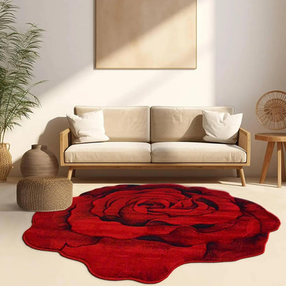 3D Rose Shape Floor Mat | Decorative Floral Rug | Soft Anti-Slip Washable