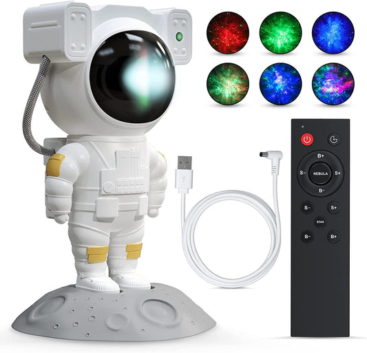 Astronaut Light Projector – 360° Galaxy Star Projector with Timer & Remote Control, Ideal for Bedroom Ceiling, Home Decor, and Parties