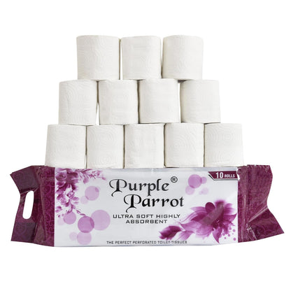 Purple Parrot Toilet Paper (10 in 1)