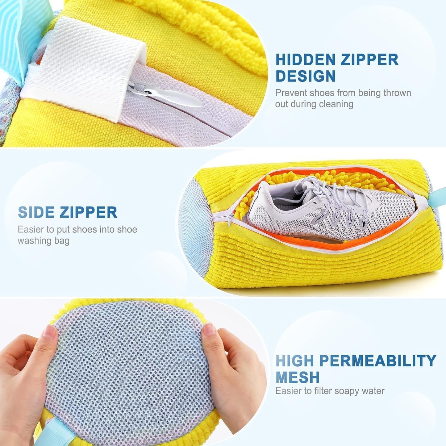 Shoe Washing Machine Bag Shoe Laundry Bags Reusable Shoe Cleaning All Shoe Sizes