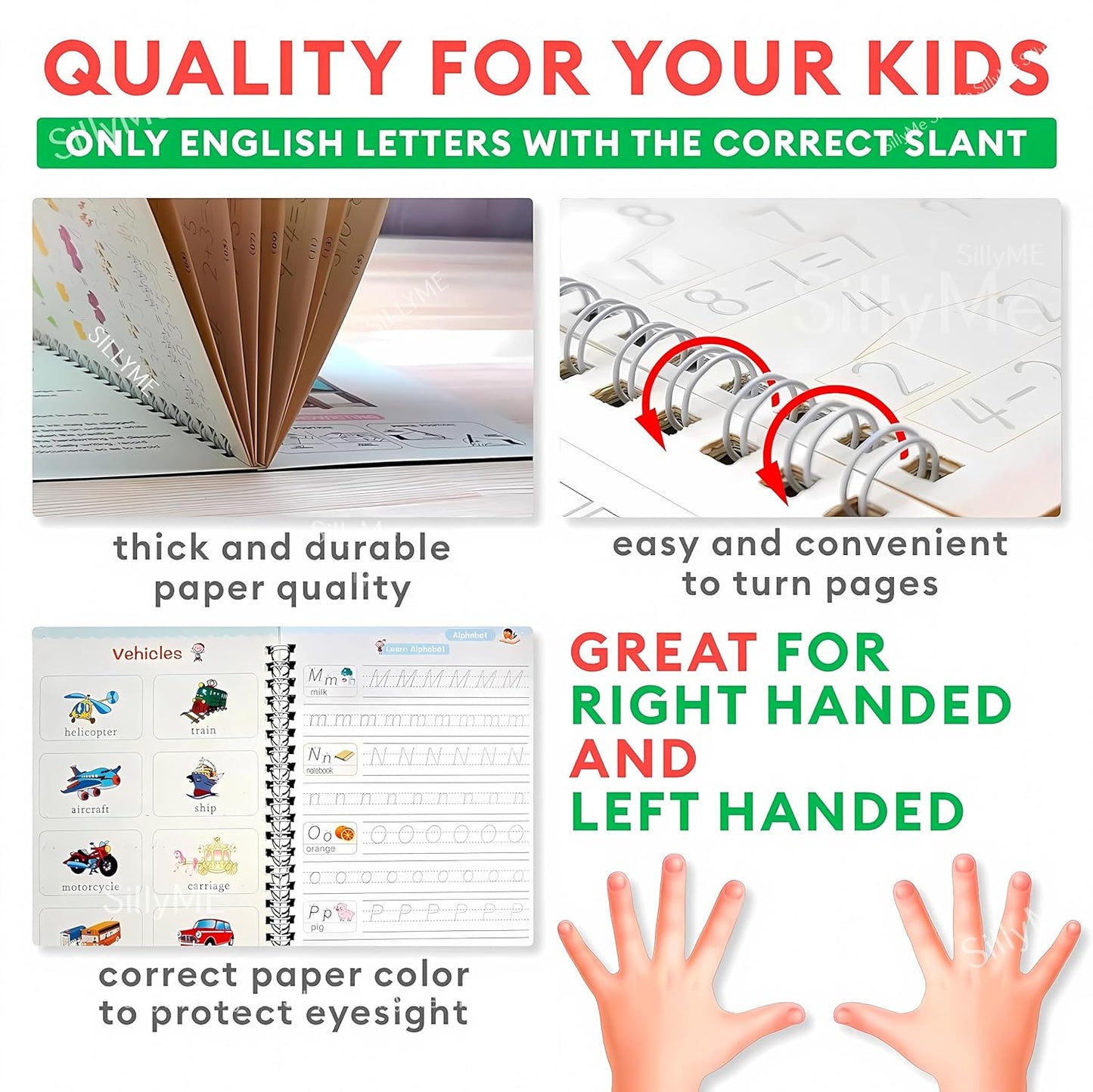 Sank Magic Book for Kids 2-5years - 4 Books +1 Pen+ 10Refill + 1 Grip