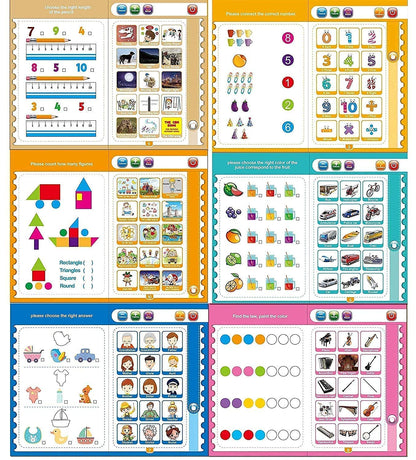 Intelligence Book Sound Book Learning Cards Book for Toddlers