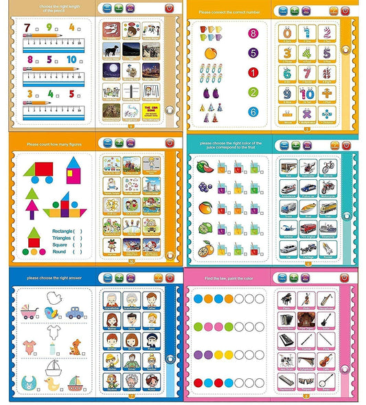 Intelligence Book Sound Book Learning Cards Book for Toddlers